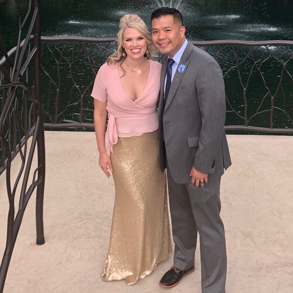 Watters Sequin Bridesmaid dress